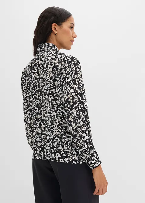 Bluse med knyteskjerf, bonprix