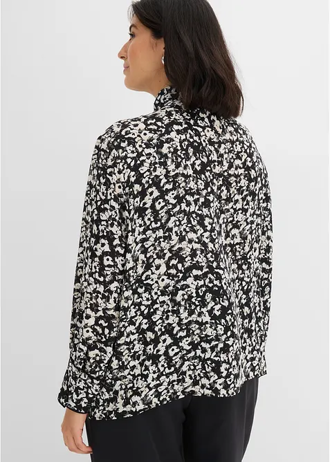 Bluse med knyteskjerf, bonprix