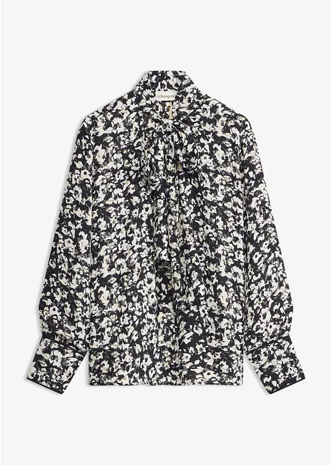 Bluse med knyteskjerf, bonprix