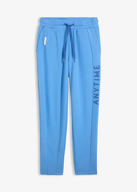 Joggebukse i elastisk, &oslash;kologisk bomullsmiks, bonprix