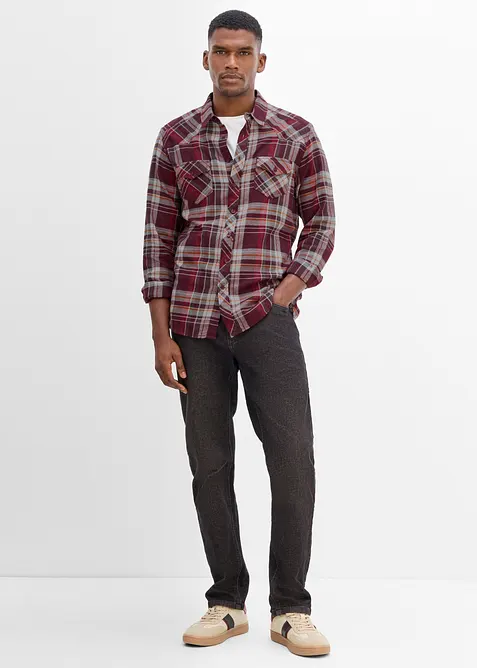 Flanellskjorte i 100% bomull, bonprix