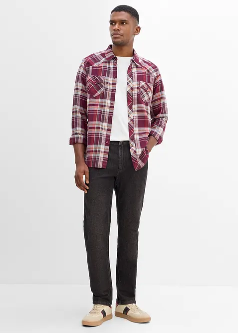 Regular fit jeans med komfortlinning, straight, bonprix