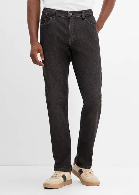 Regular fit jeans med komfortlinning, straight, bonprix