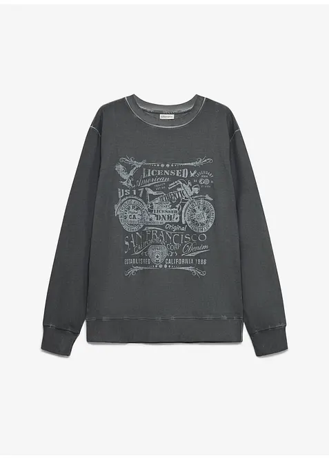 Sweatshirt i 100% bomull, bonprix