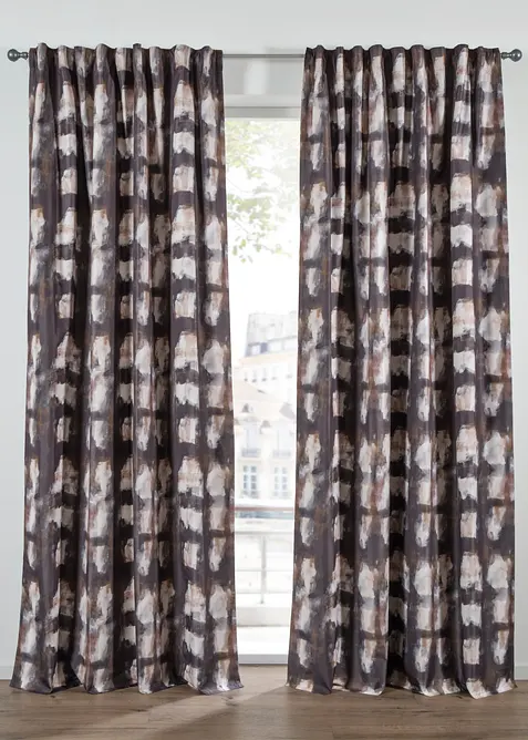 M&oslash;rkleggingsgardin i mikrofiber (1-pack), bonprix
