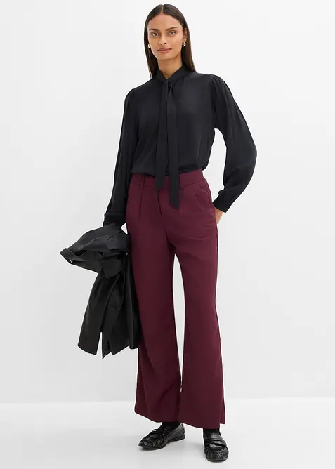 Knytebluse i 100% modal, bonprix