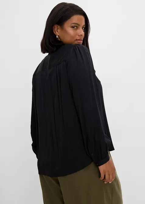 Knytebluse i 100% modal, bonprix