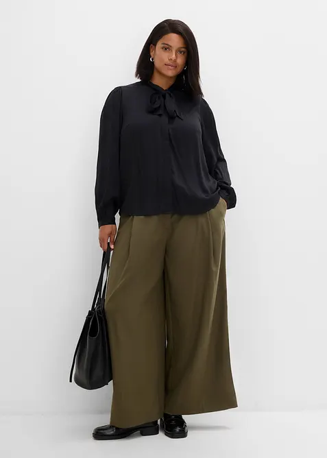 Knytebluse i 100% modal, bonprix