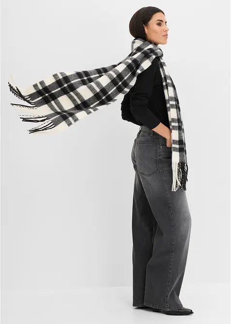 Rutete XXL-skjerf, bonprix