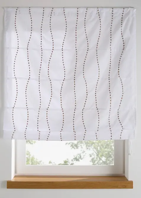 Liftgardin med broderi, bonprix