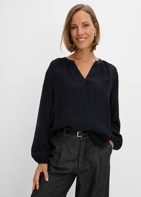 Bluse i viskosemiks, bonprix