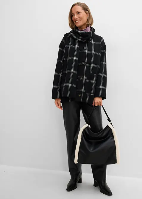 Overgangsjakke med avtagbart skjerf, bonprix