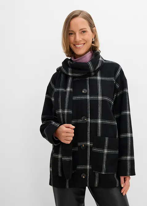 Overgangsjakke med avtagbart skjerf, bonprix