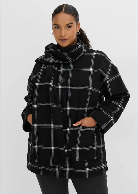 Overgangsjakke med avtagbart skjerf, bonprix