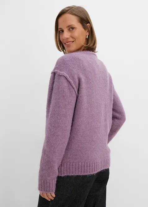 Cardigan med ull, bonprix