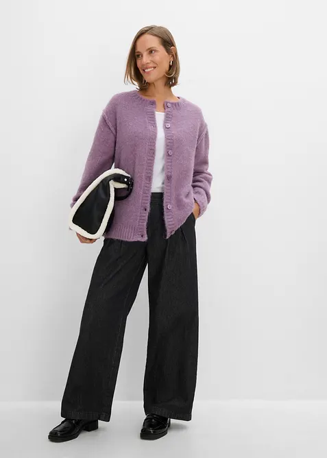 Cardigan med ull, bonprix
