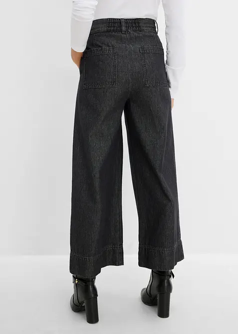 Kortere wide leg jeans, bonprix