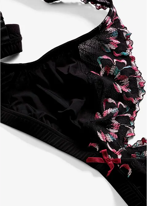 Bralette uten spiler med nydelig broderi, bonprix