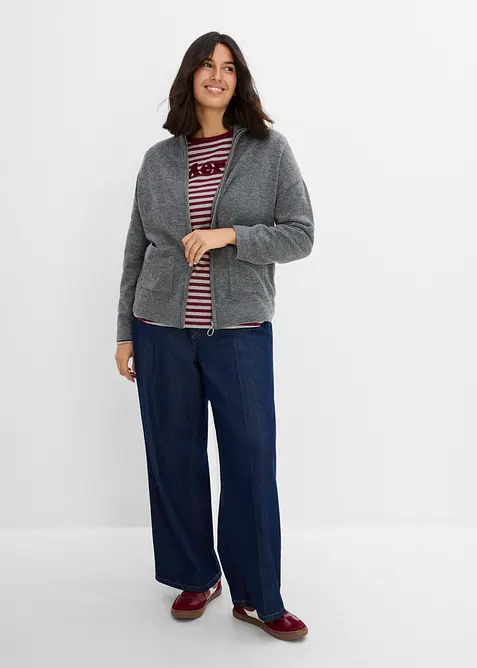 Cardigan med glidel&aring;s, bonprix