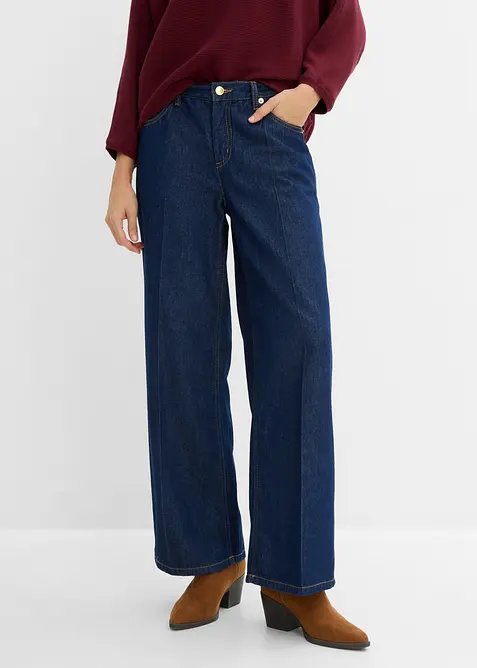 Wide Leg-jeans Mid Waist, bonprix