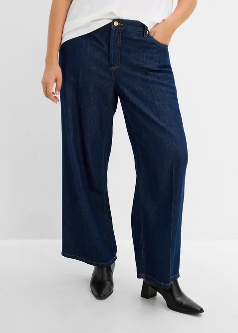 Wide Leg-jeans Mid Waist, bonprix