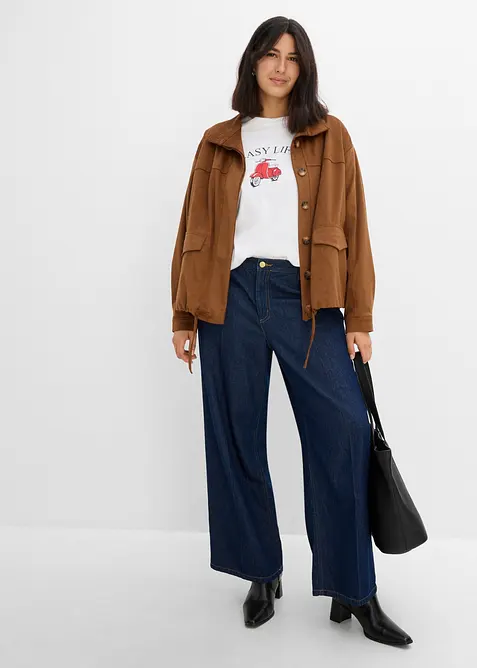 Wide Leg-jeans Mid Waist, bonprix