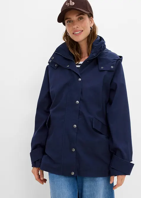 Vannavvisende lang 3-i-1-jakke, vest, bonprix