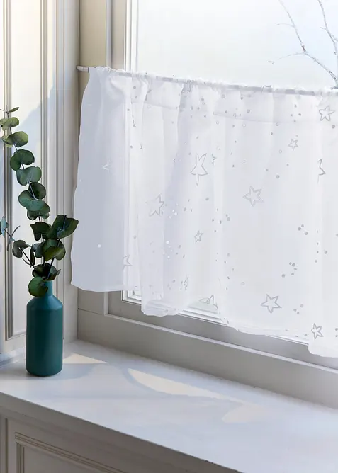 Gardinkappe med skinnende stjerner, bonprix