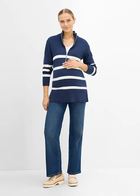 Mama jeans med &oslash;kologisk bomull, loose fit, bonprix