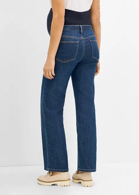 Mama jeans med &oslash;kologisk bomull, loose fit, bonprix