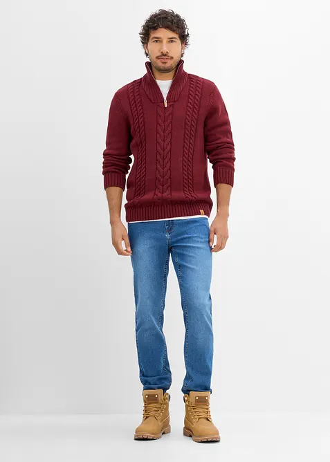 Regular Fit-jeans i lett denim, Straight (2-pack), bonprix