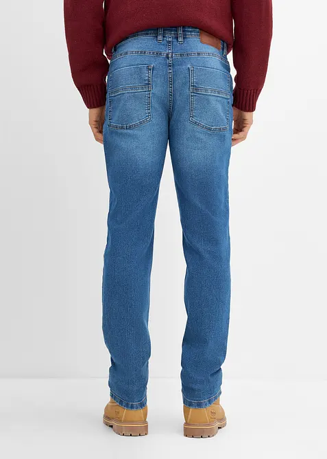 Regular Fit-jeans i lett denim, Straight (2-pack), bonprix
