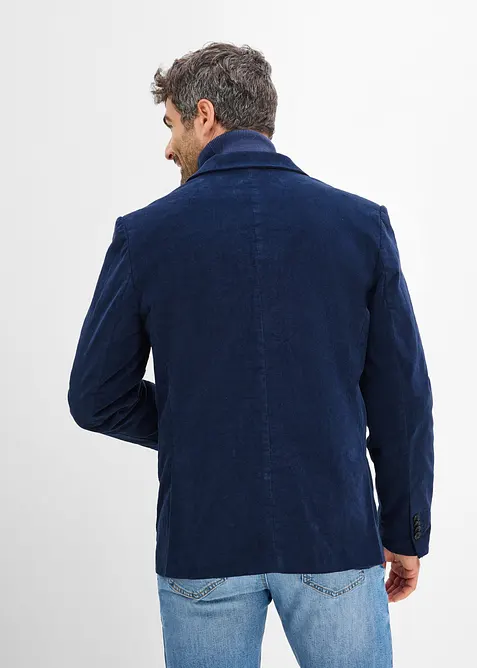 Blazer i kordfl&oslash;yel med stretch og regular fit, bonprix