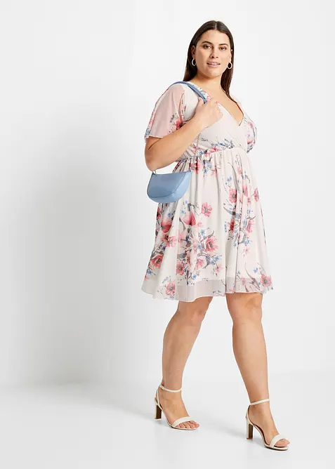 Minikjole i mesh, bonprix