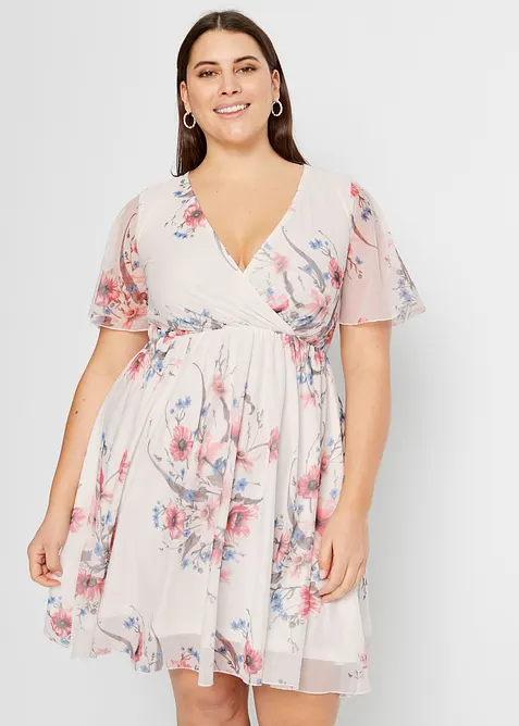 Minikjole i mesh, bonprix