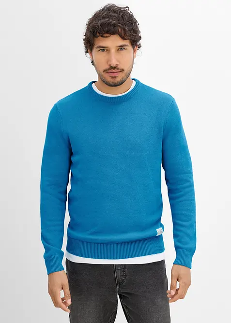 Finstrikket genser i regular fit, bonprix