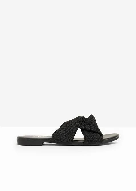 Slip-in sandaler med twist, bonprix