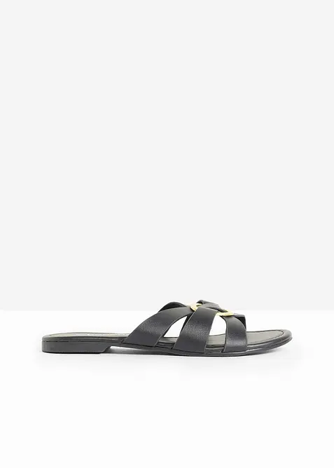 Slip-in sandaler med dekorativ ring, bonprix