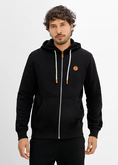 Hettejakke med detaljer i imitert skinn, bonprix