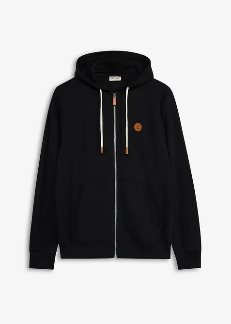 Hettejakke med detaljer i imitert skinn, bonprix