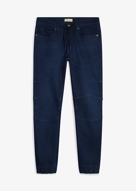 Regular Fit-jeans-joggebukse med regulerbar stretchlinning, Straight, bonprix