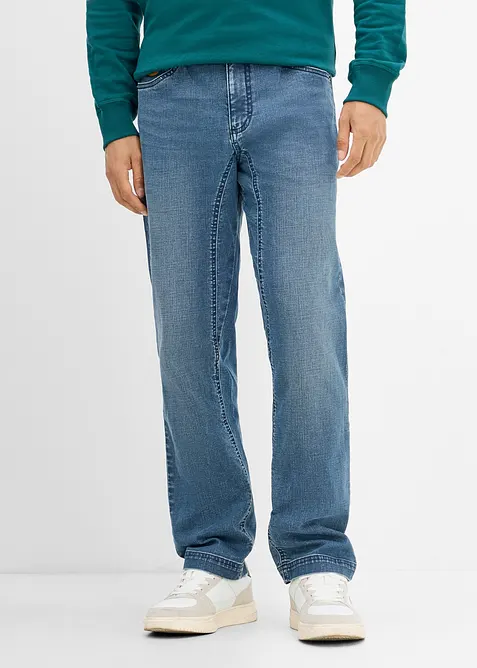 Classic fit-jeans med forsterket skritt, Tapered, bonprix