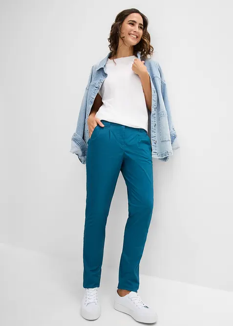 Chinos i bomullsmiks med stretch, bonprix