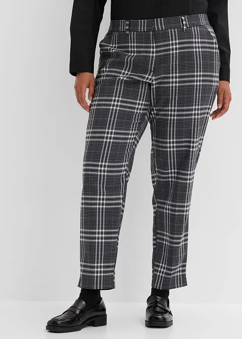 Rutete bukse med stretch, bonprix