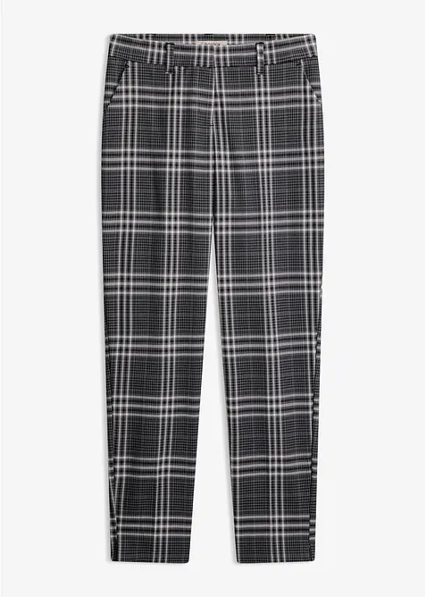 Rutete bukse med stretch, bonprix