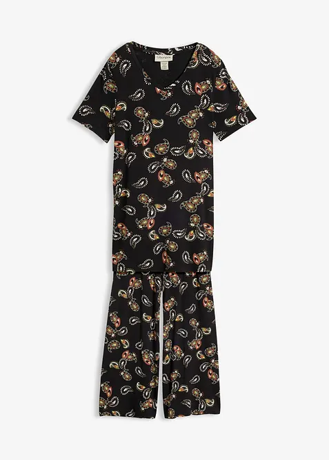 Topp og culotte i lett viskosemiks (2-delt sett), bonprix