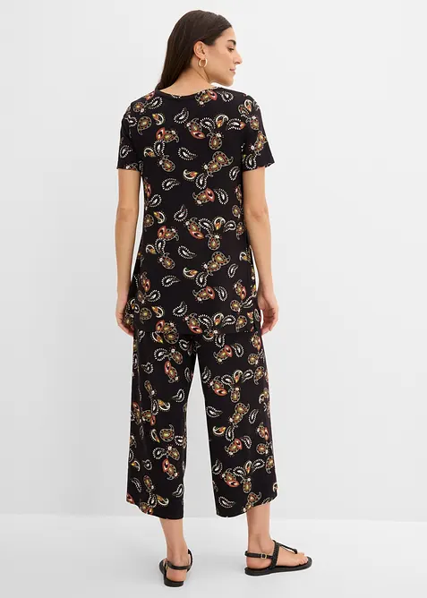 Topp og culotte i lett viskosemiks (2-delt sett), bonprix