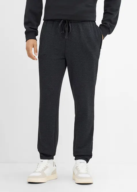 Varm joggebukse med glidel&aring;slommer, bonprix