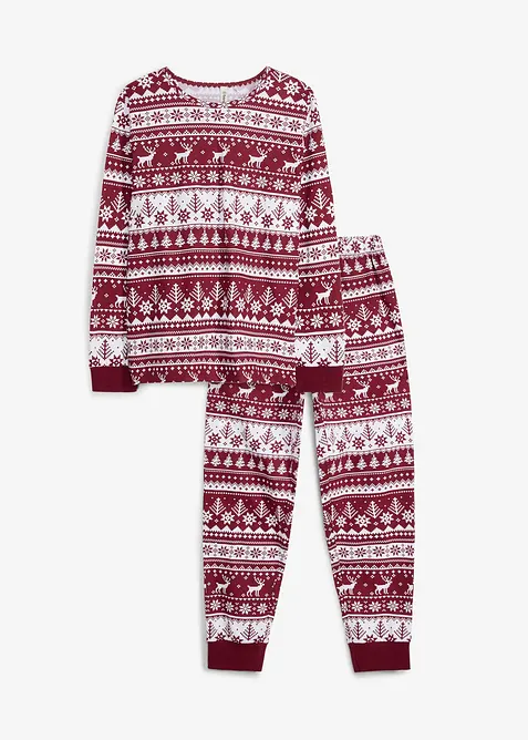 Pyjamas i 100% &oslash;kologisk bomull til barn (2-delt sett), bonprix