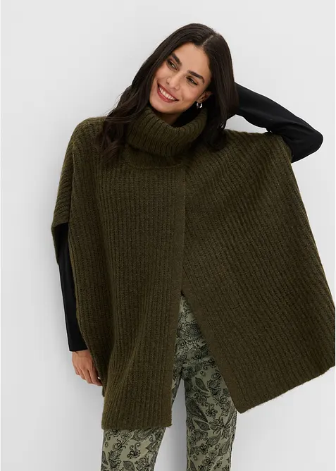 Ponchogenser i myk ullmiks, bonprix
